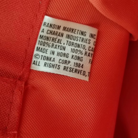 Rare 1984 Vintage Tonka Go Bots Tote Bag Canvas 80s Kid Nostalgia - Picture 7 of 8